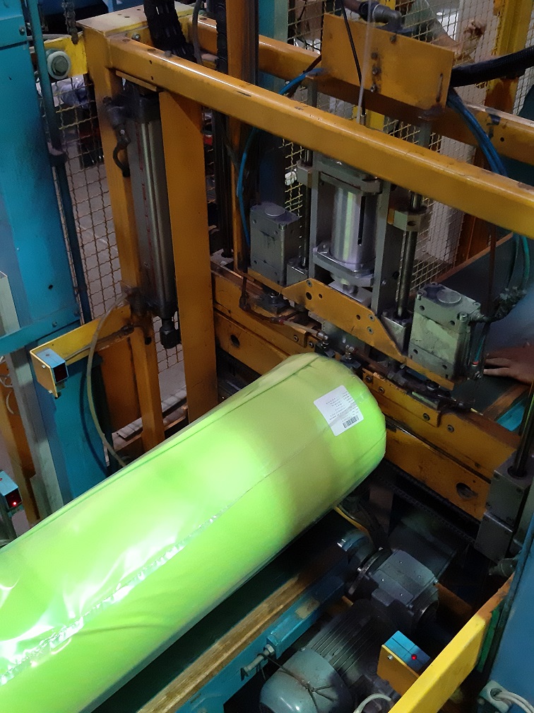 Textile Fabric Roll Packing by Ultrasonic Welding